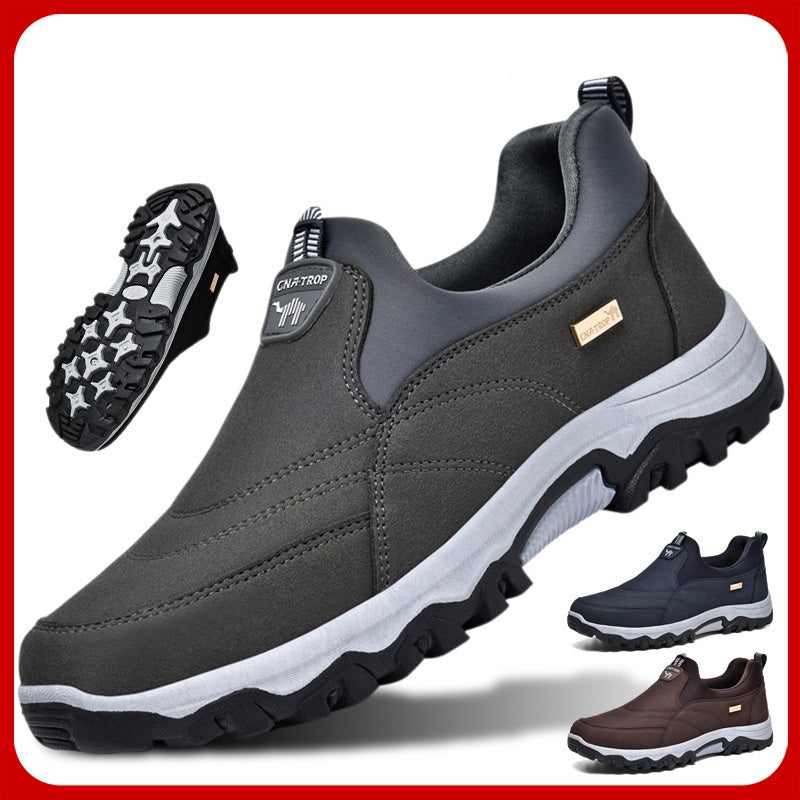 Zapatos ortopédicos de cuero para caminar y senderismo para hombre, cómodos y transpirables, ¡oferta especial!