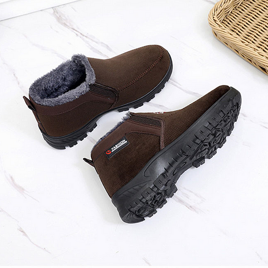 (⏰LIQUIDACIÓN 50% DE DESCUENTO) Zapatos impermeables, antideslizantes y cálidos para hombre, de invierno 2024, con soporte de arco y puntera ancha para caminar