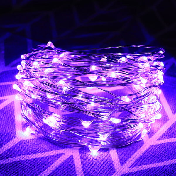 Cadena de luces de alambre de cobre con control remoto USB