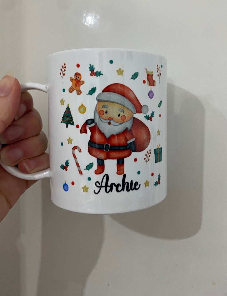 Vasos irrompibles navideños personalizados para niños de 170 ml. Vasos para niños pequeños, vaso navideño. Caja de regalo de Nochebuena, set de regalo, tazas de 325 ml disponibles.
