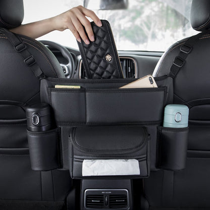 NUEVO MODELO - OFERTA CALIENTE 45%🔥Bolsillo de almacenamiento para auto, organizador de bolsa de almacenamiento para colgar en el medio del asiento del auto