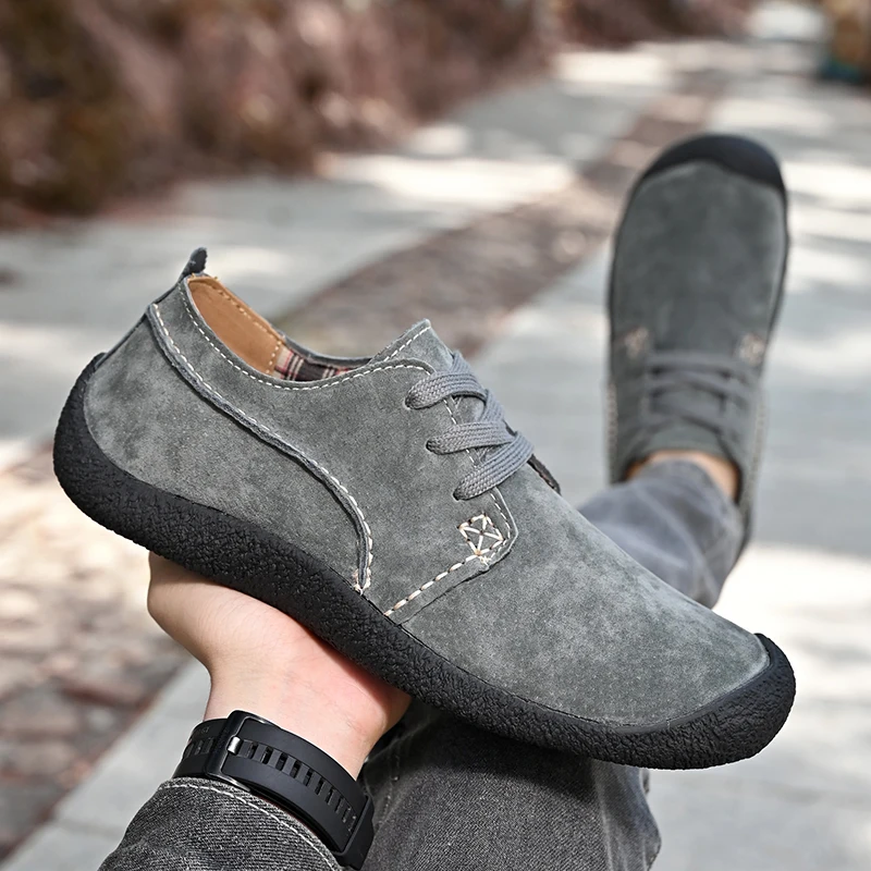 Summer Promotion 49% Off💝 Men's Premium Suede Orthopedic Walking Shoes - Breathable, Anti-Skid, All-Day Comfort