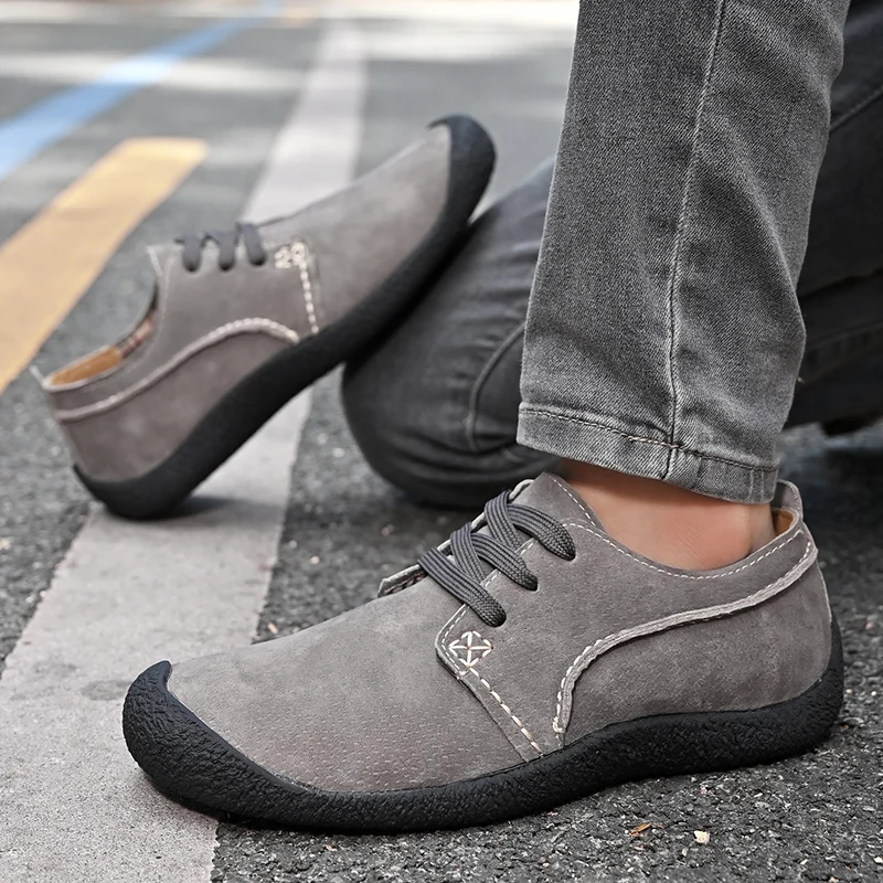 Summer Promotion 49% Off💝 Men's Premium Suede Orthopedic Walking Shoes - Breathable, Anti-Skid, All-Day Comfort