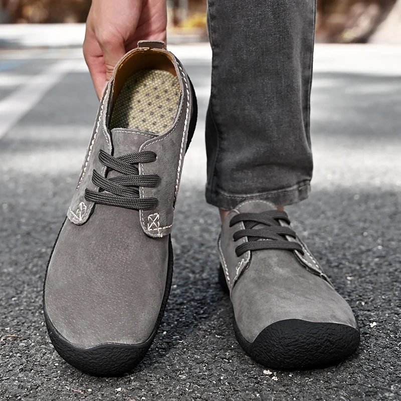 Summer Promotion 49% Off💝 Men's Premium Suede Orthopedic Walking Shoes - Breathable, Anti-Skid, All-Day Comfort