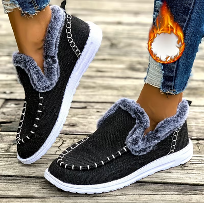 Early Fall Promotion 49% OFF❤️ Women’s cozy fleece walking slip-ons winter shoes