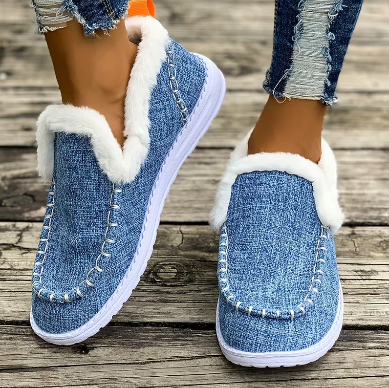 Early Fall Promotion 49% OFF❤️ Women’s cozy fleece walking slip-ons winter shoes