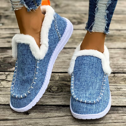 Early Fall Promotion 49% OFF❤️ Women’s cozy fleece walking slip-ons winter shoes