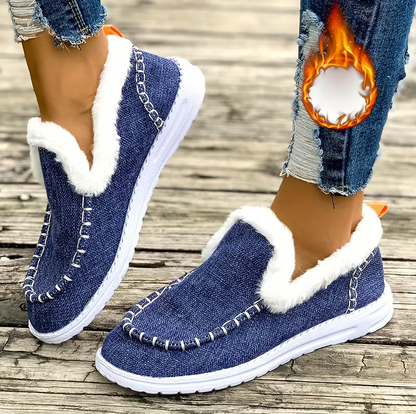 Early Fall Promotion 49% OFF❤️ Women’s cozy fleece walking slip-ons winter shoes