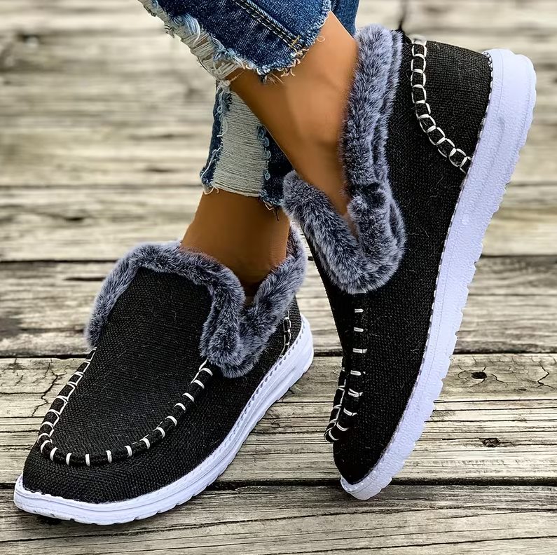Early Fall Promotion 49% OFF❤️ Women’s cozy fleece walking slip-ons winter shoes