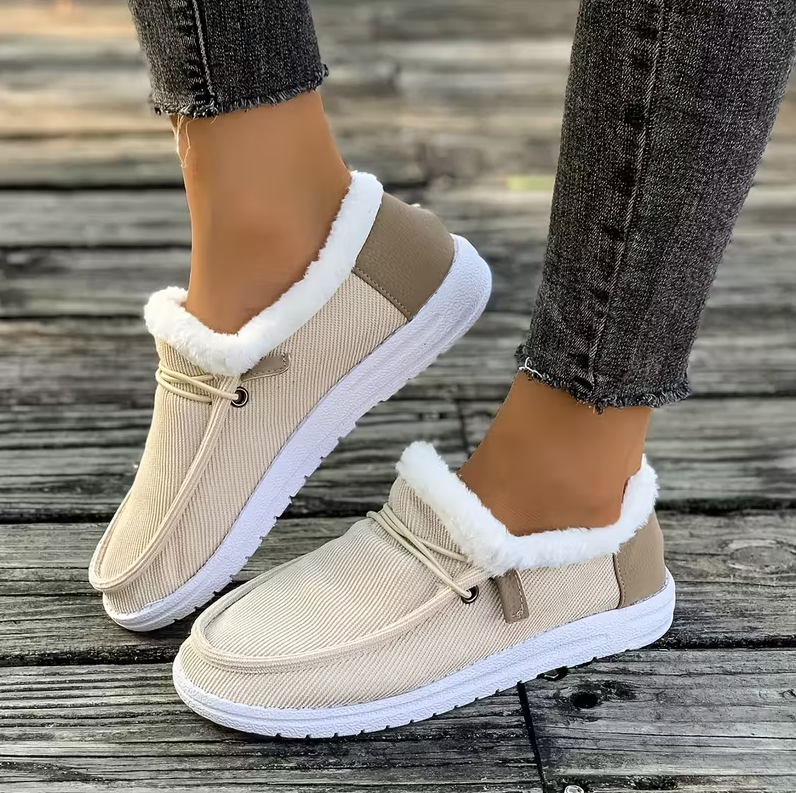 Fall Comfort Sale 50% Off❤️ CozyStep™ Women’s Orthopedic Fur-Lined Slip-On Shoes