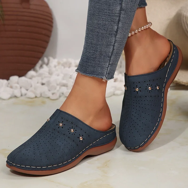 Summer Sale 50% Off❤️ Women’s Cloud Comfort Orthopedic Mule Slippers