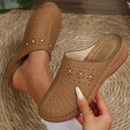 Summer Sale 50% Off❤️ Women’s Cloud Comfort Orthopedic Mule Slippers