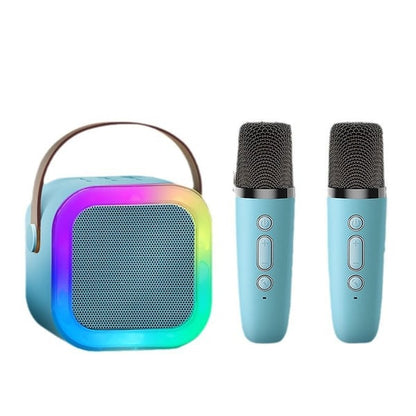 Mini máquina de karaoke para niños con micrófonos inalámbricos - ¡45% de descuento!