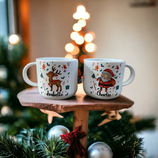 Personalised Christmas Children's Unbreakable Cups 6oz. Toddler cups, Christmas Cup. Christmas Eve box gift, gift set, 11oz Mugs Available